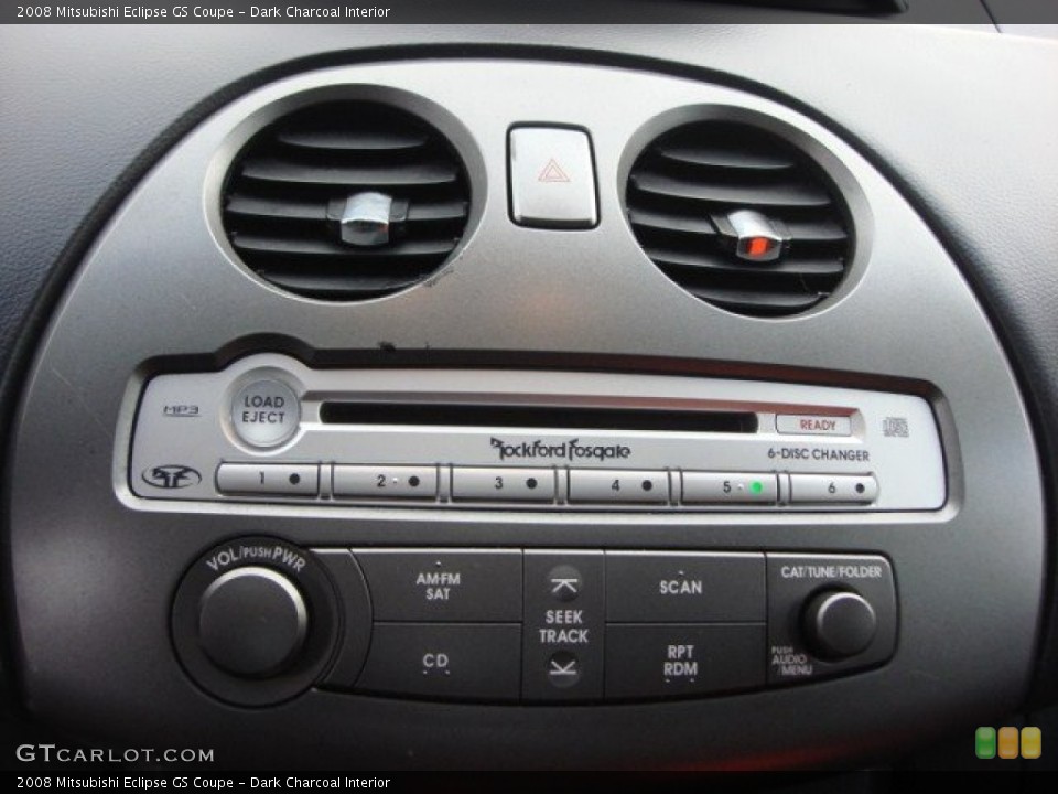 Dark Charcoal Interior Controls for the 2008 Mitsubishi Eclipse GS Coupe #61170805