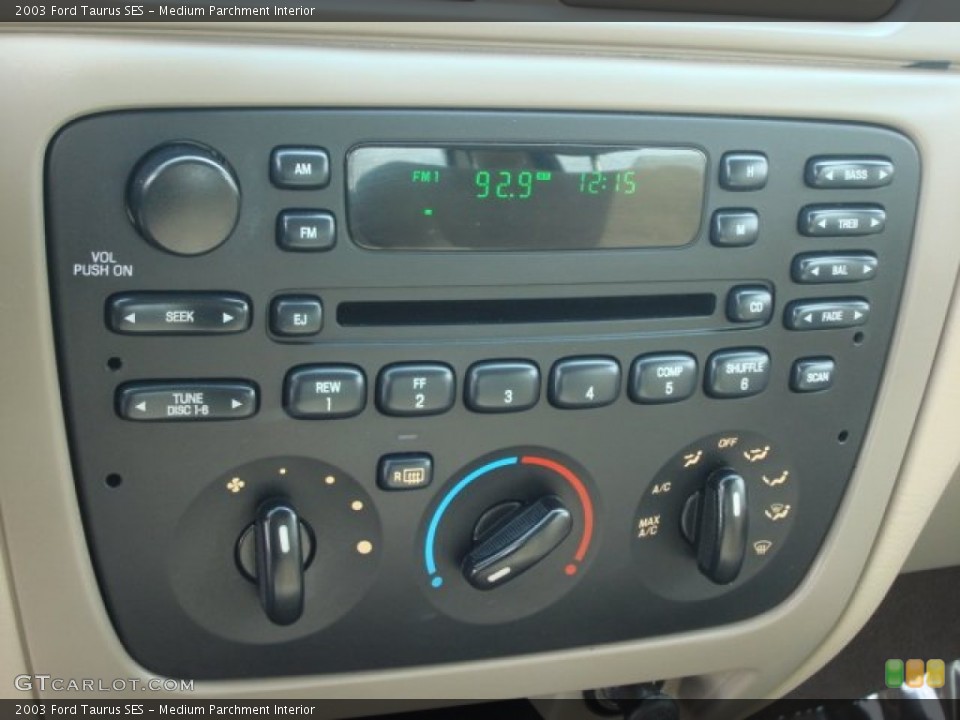 Medium Parchment Interior Audio System for the 2003 Ford Taurus SES #61171677