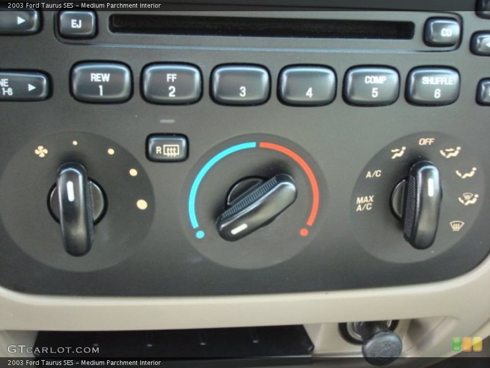 Medium Parchment Interior Controls for the 2003 Ford Taurus SES #61171686