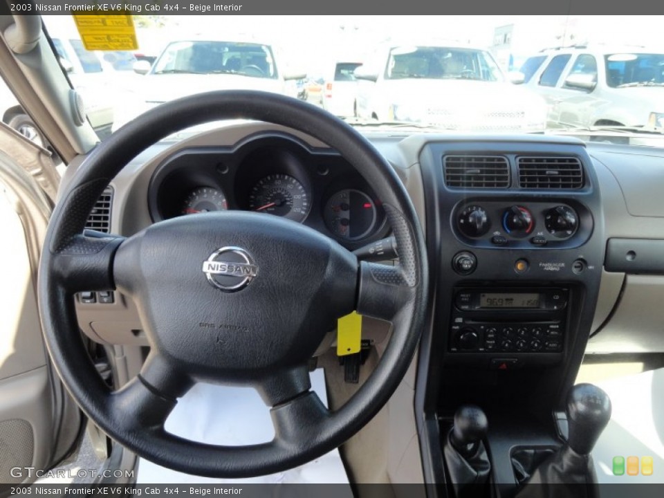 Beige Interior Dashboard for the 2003 Nissan Frontier XE V6 King Cab 4x4 #61173067