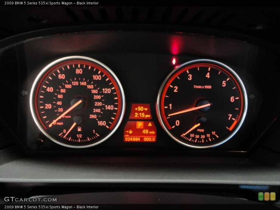 Black Interior Gauges for the 2009 BMW 5 Series 535xi Sports Wagon #61173297