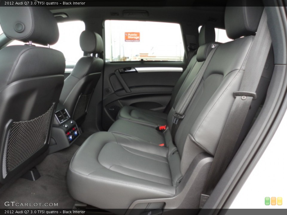 Black Interior Rear Seat for the 2012 Audi Q7 3.0 TFSI quattro #61173310