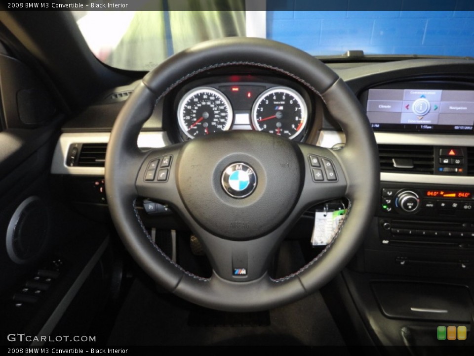 Black Interior Steering Wheel for the 2008 BMW M3 Convertible #61173706