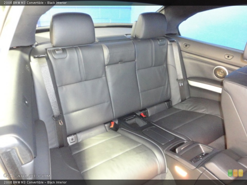 Black Interior Rear Seat for the 2008 BMW M3 Convertible #61173784