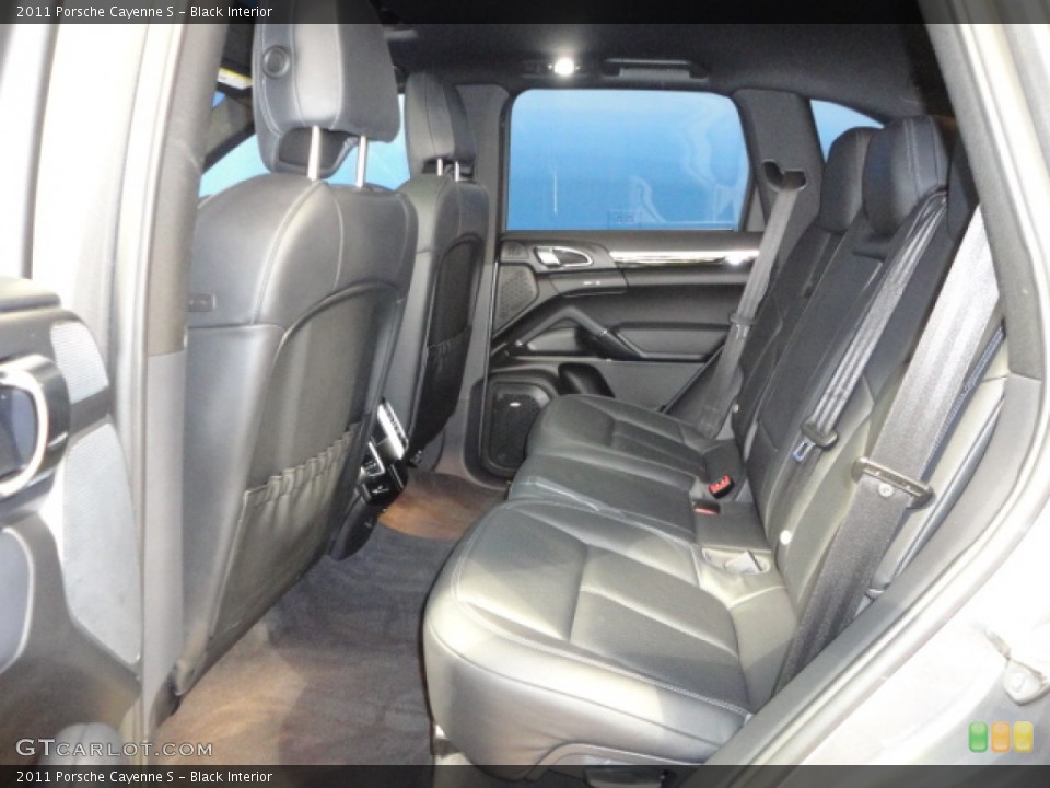 Black Interior Rear Seat for the 2011 Porsche Cayenne S #61174075