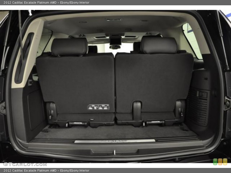 Ebony/Ebony Interior Trunk for the 2012 Cadillac Escalade Platinum AWD #61174750
