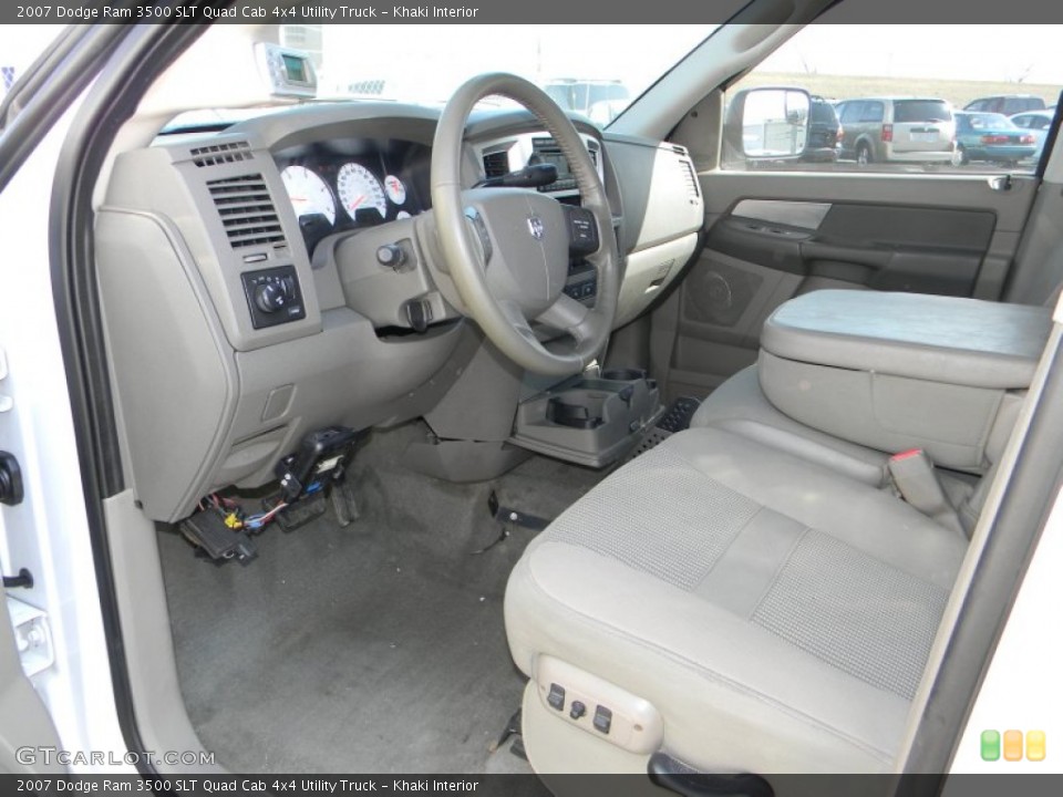 Khaki Interior Photo for the 2007 Dodge Ram 3500 SLT Quad Cab 4x4 Utility Truck #61175407