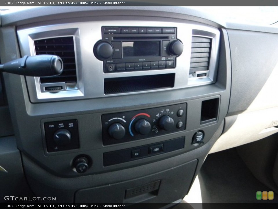 Khaki Interior Controls for the 2007 Dodge Ram 3500 SLT Quad Cab 4x4 Utility Truck #61175460