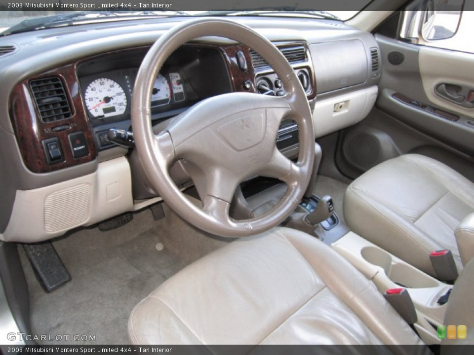 Tan Interior Dashboard for the 2003 Mitsubishi Montero Sport Limited 4x4 #61175851