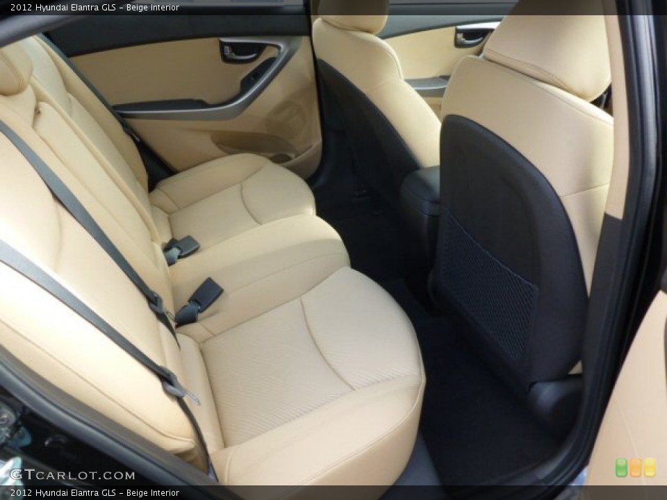 Beige Interior Rear Seat for the 2012 Hyundai Elantra GLS #61178347
