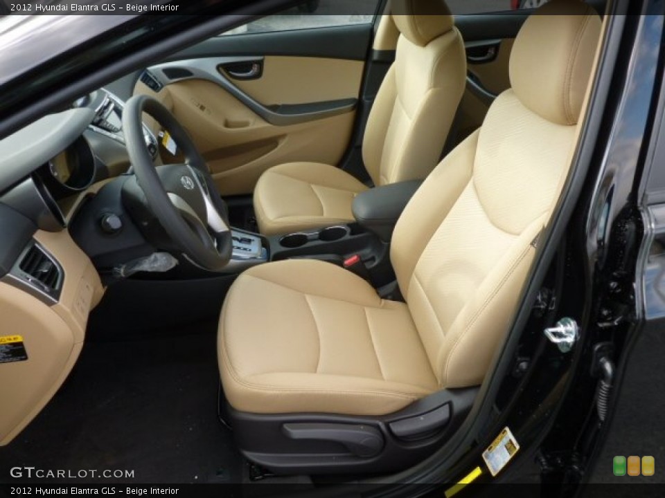 Beige Interior Front Seat for the 2012 Hyundai Elantra GLS #61178377