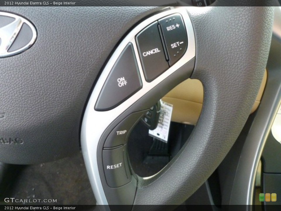 Beige Interior Controls for the 2012 Hyundai Elantra GLS #61178404
