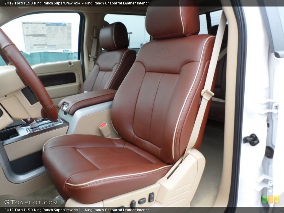 King Ranch Chaparral Leather Interior Front Seat for the 2012 Ford F150 King Ranch SuperCrew 4x4 #61180852