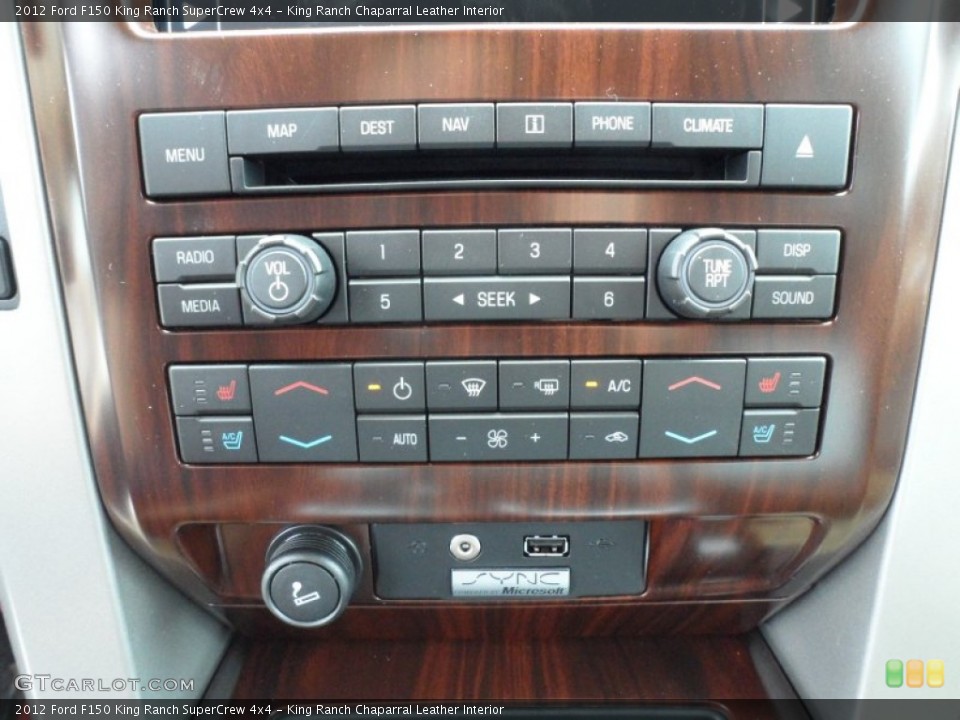 King Ranch Chaparral Leather Interior Controls for the 2012 Ford F150 King Ranch SuperCrew 4x4 #61180903