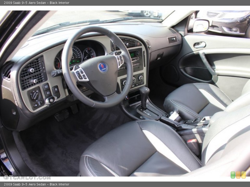 Black Interior Photo for the 2009 Saab 9-5 Aero Sedan #61181485