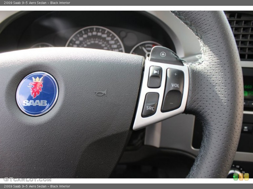 Black Interior Controls for the 2009 Saab 9-5 Aero Sedan #61181539