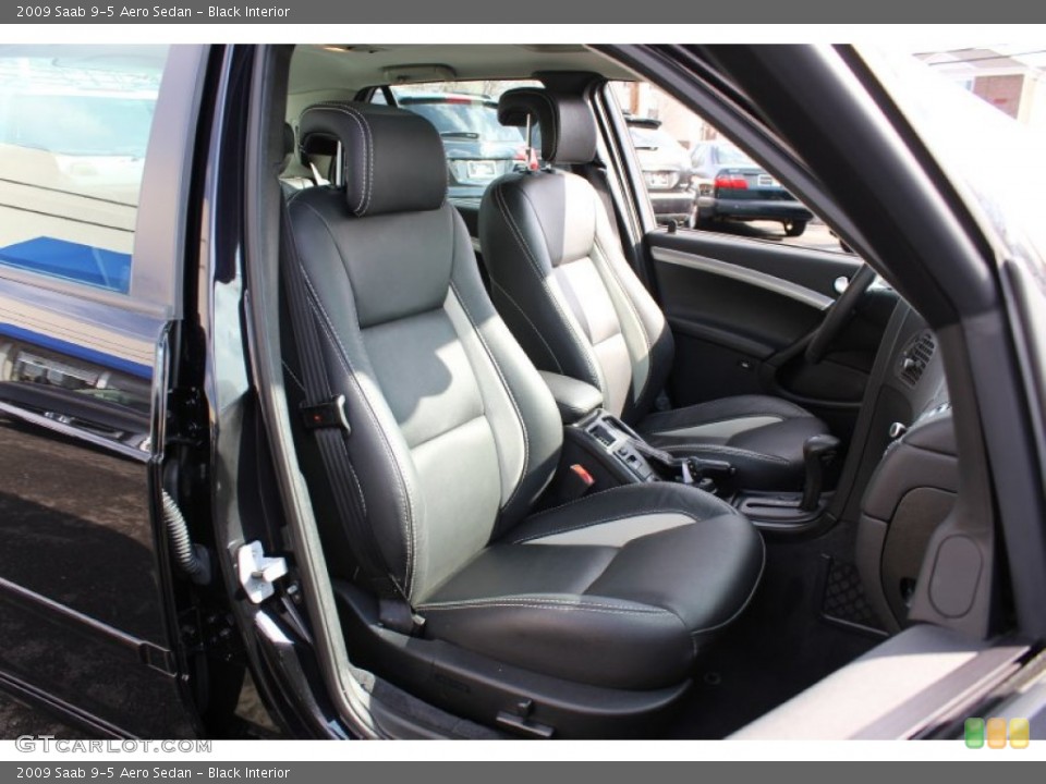 Black 2009 Saab 9-5 Interiors