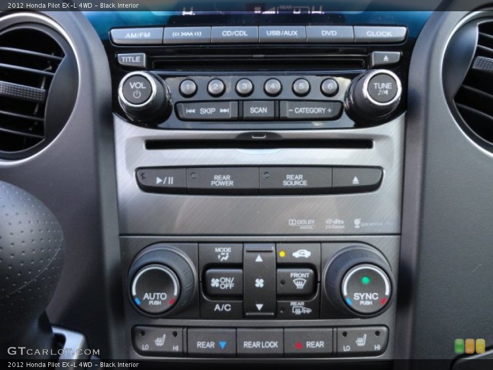 Black Interior Controls for the 2012 Honda Pilot EX-L 4WD #61181956