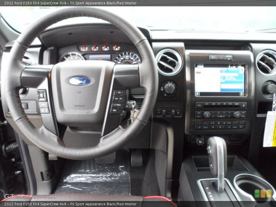 FX Sport Appearance Black/Red Interior Dashboard for the 2012 Ford F150 FX4 SuperCrew 4x4 #61182865