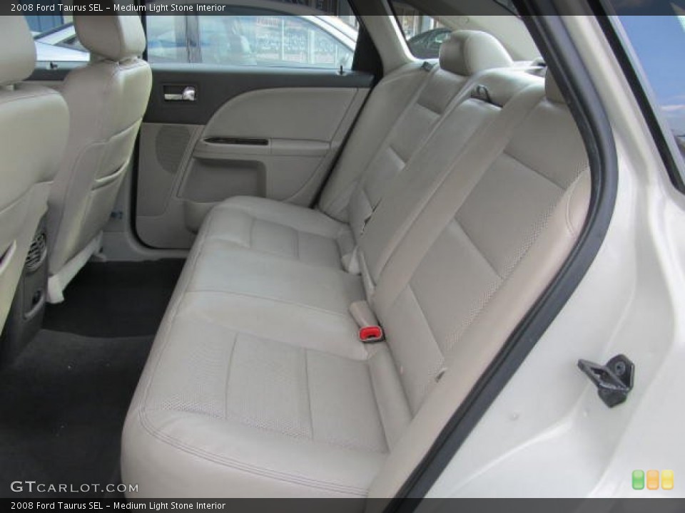 Medium Light Stone Interior Rear Seat for the 2008 Ford Taurus SEL #61184061