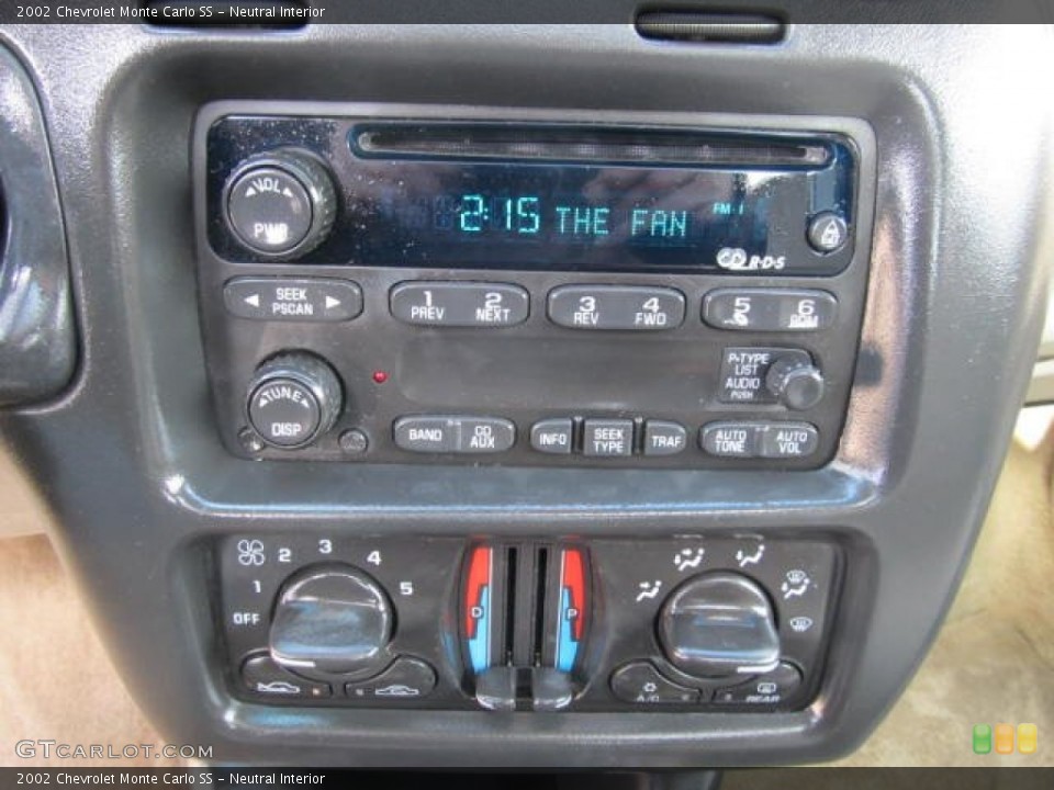 Neutral Interior Audio System for the 2002 Chevrolet Monte Carlo SS #61184209