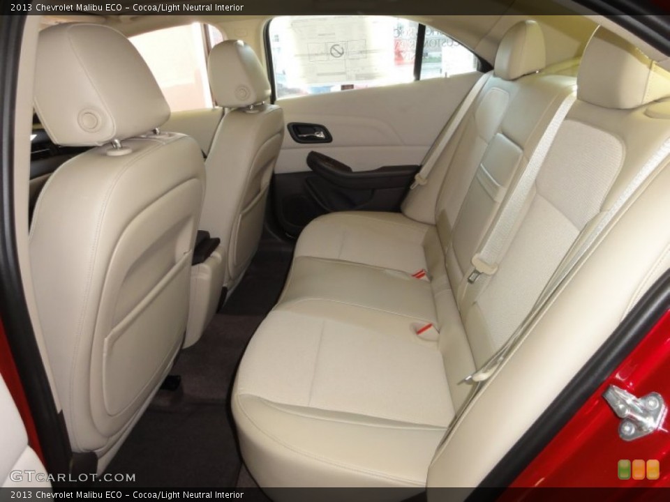Cocoa/Light Neutral Interior Rear Seat for the 2013 Chevrolet Malibu ECO #61185322
