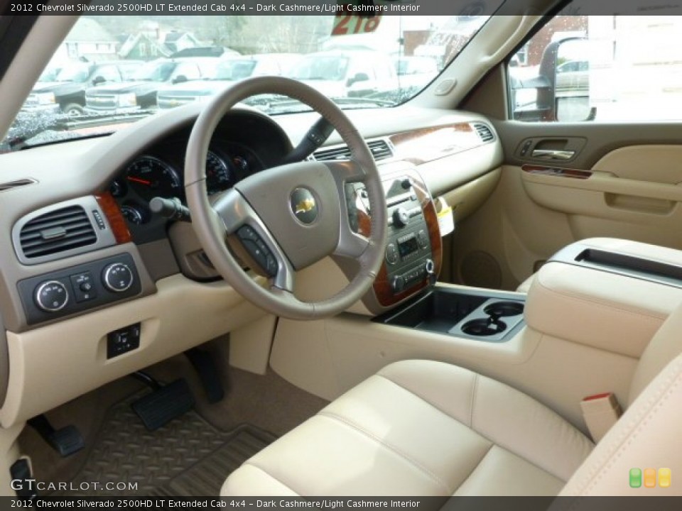 Dark Cashmere/Light Cashmere Interior Photo for the 2012 Chevrolet Silverado 2500HD LT Extended Cab 4x4 #61185913