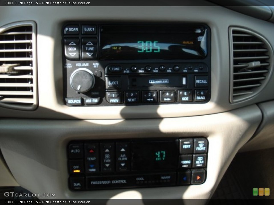 Rich Chestnut/Taupe Interior Audio System for the 2003 Buick Regal LS #61191417