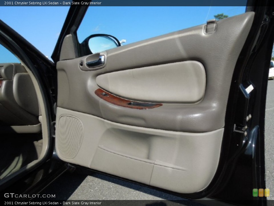 Dark Slate Gray Interior Door Panel for the 2001 Chrysler Sebring LXi Sedan #61193383