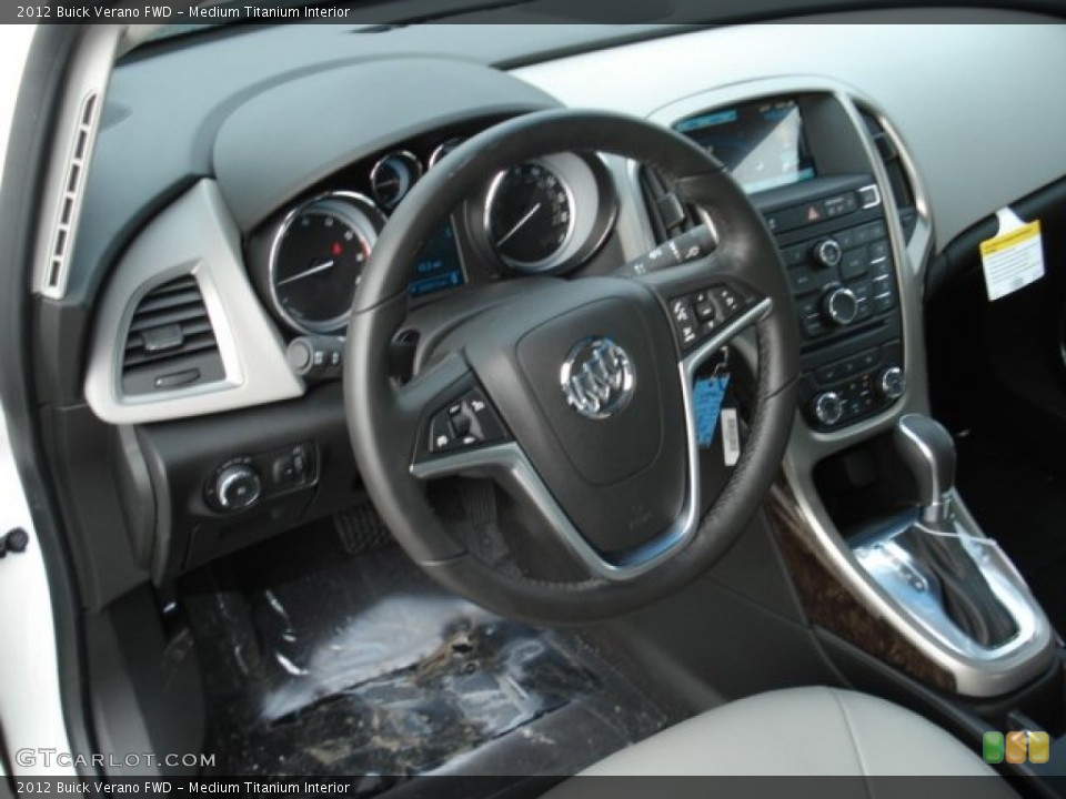 Medium Titanium Interior Steering Wheel for the 2012 Buick Verano FWD #61194712