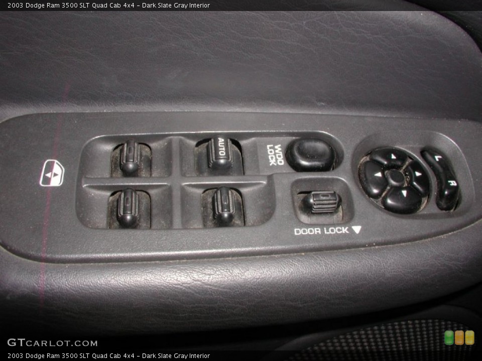 Dark Slate Gray Interior Controls for the 2003 Dodge Ram 3500 SLT Quad Cab 4x4 #61196512
