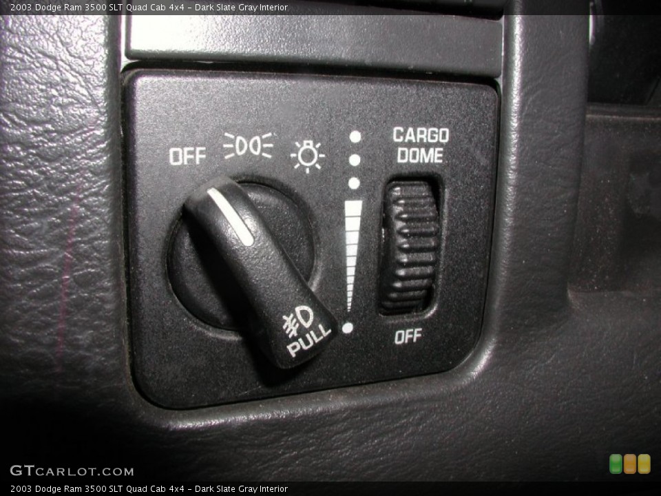 Dark Slate Gray Interior Controls for the 2003 Dodge Ram 3500 SLT Quad Cab 4x4 #61196521