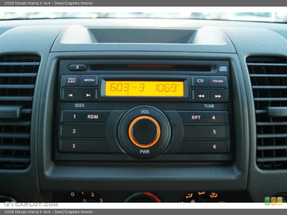 Steel/Graphite Interior Audio System for the 2008 Nissan Xterra X 4x4 #61197542
