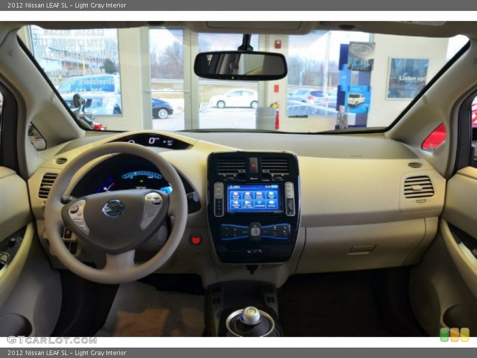 Light Gray Interior Dashboard for the 2012 Nissan LEAF SL #61197607