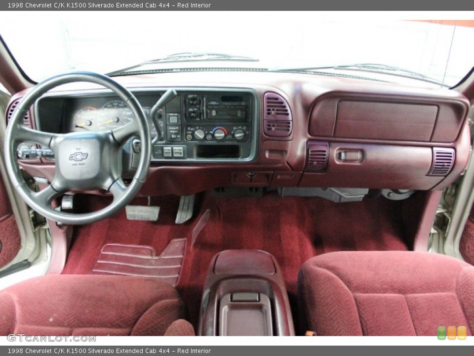 Red Interior Dashboard for the 1998 Chevrolet C/K K1500 Silverado Extended Cab 4x4 #61200100