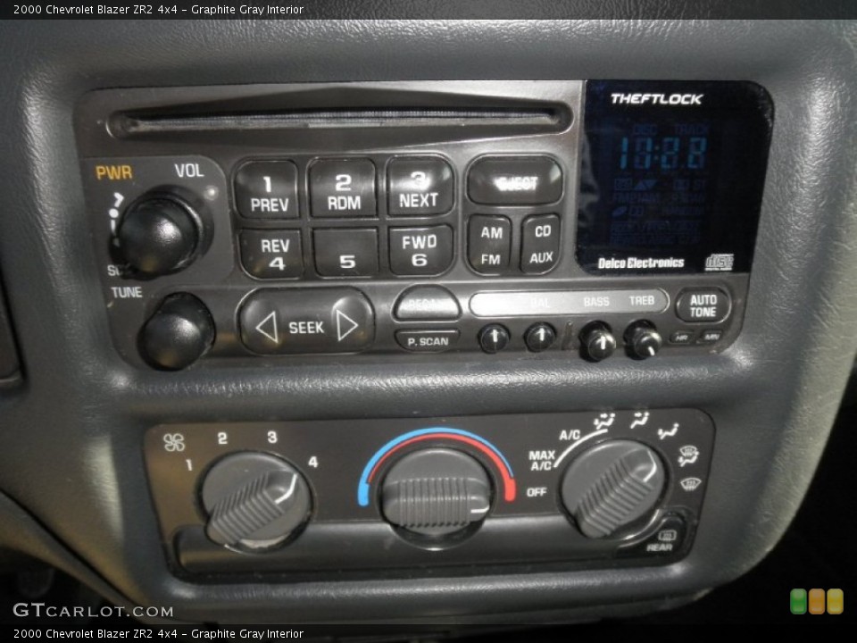Graphite Gray Interior Audio System for the 2000 Chevrolet Blazer ZR2 4x4 #61200163