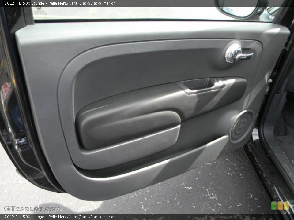 Pelle Nera/Nera (Black/Black) Interior Door Panel for the 2012 Fiat 500 Lounge #61200466