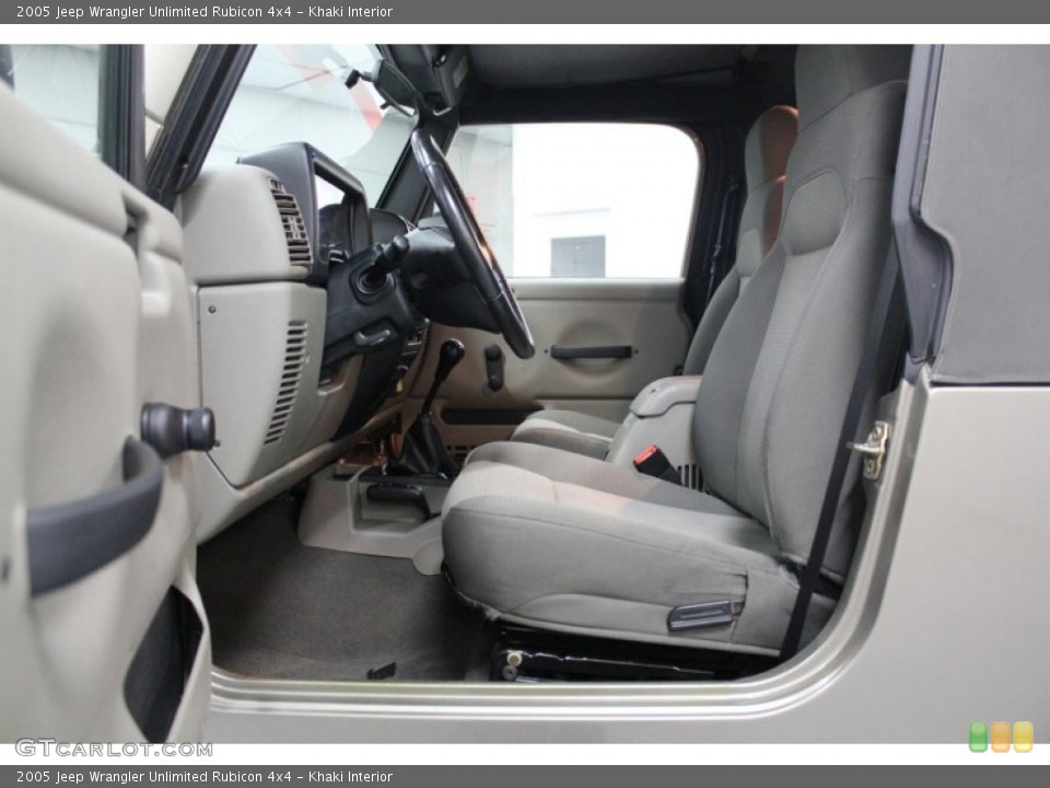 Khaki Interior Photo for the 2005 Jeep Wrangler Unlimited Rubicon 4x4 #61200784