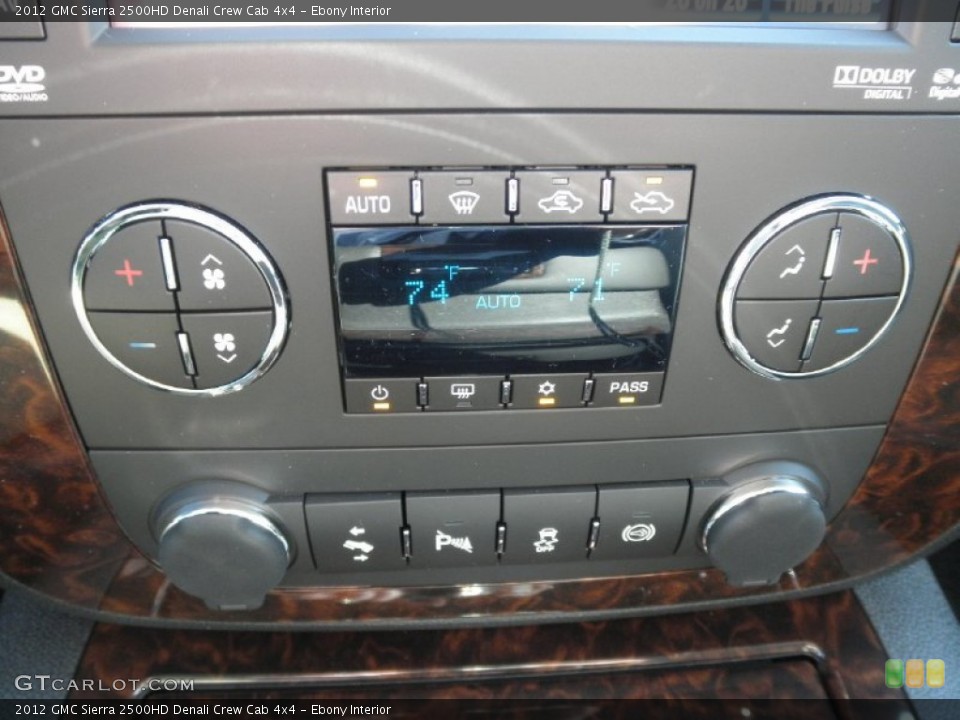 Ebony Interior Controls for the 2012 GMC Sierra 2500HD Denali Crew Cab 4x4 #61200958