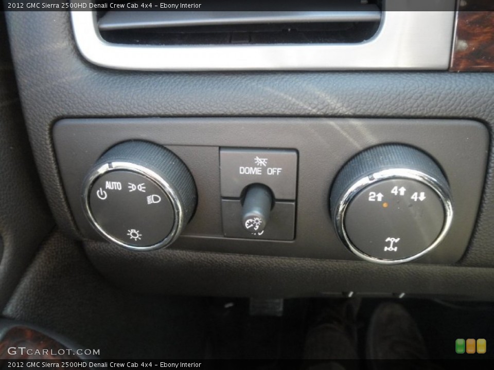 Ebony Interior Controls for the 2012 GMC Sierra 2500HD Denali Crew Cab 4x4 #61200986