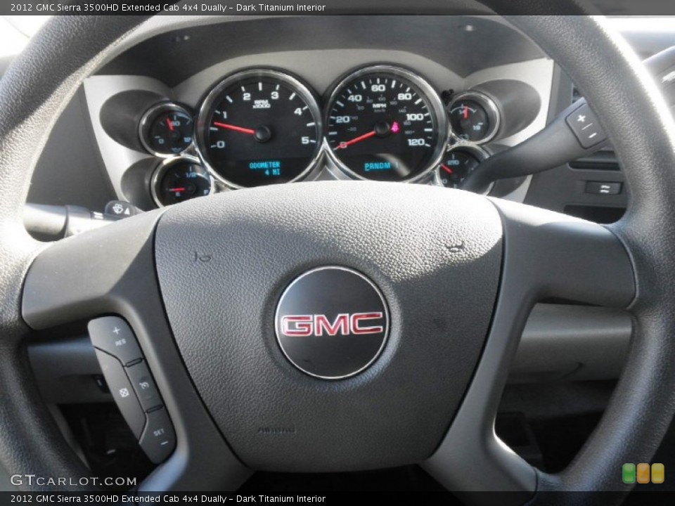 Dark Titanium Interior Steering Wheel for the 2012 GMC Sierra 3500HD Extended Cab 4x4 Dually #61201540