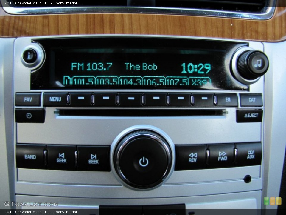 Ebony Interior Audio System for the 2011 Chevrolet Malibu LT #61203688