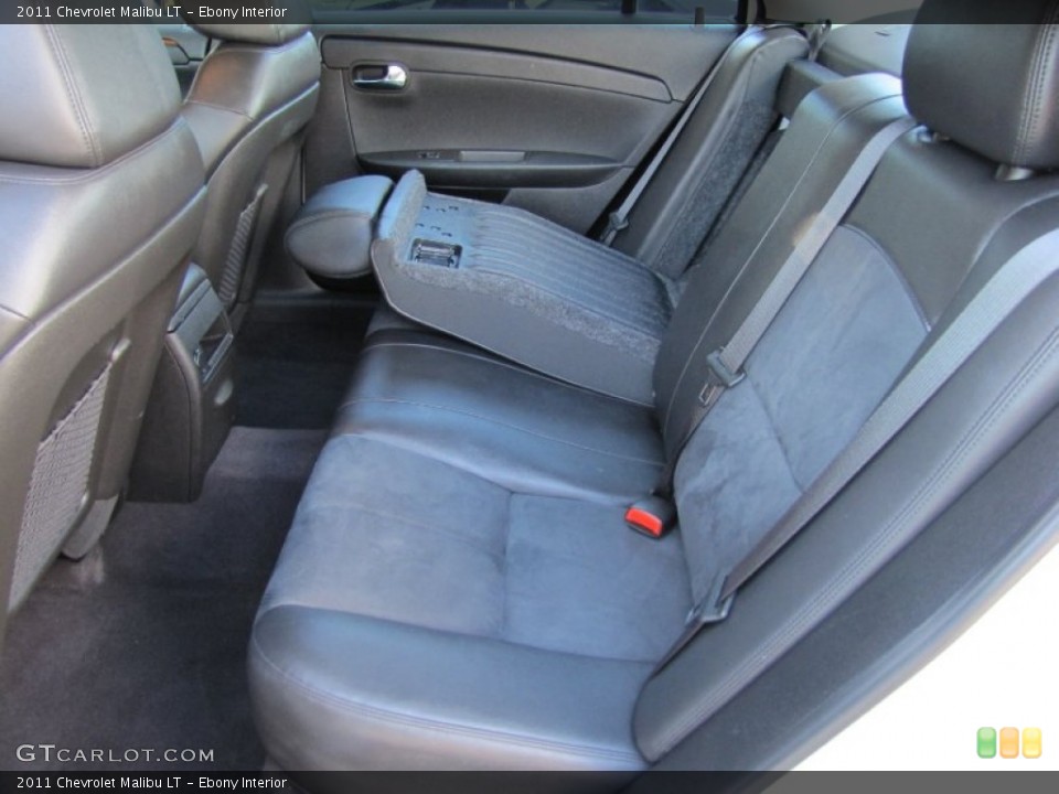Ebony Interior Rear Seat for the 2011 Chevrolet Malibu LT #61203754
