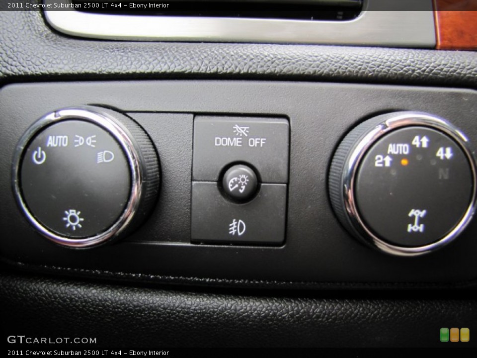 Ebony Interior Controls for the 2011 Chevrolet Suburban 2500 LT 4x4 #61205830