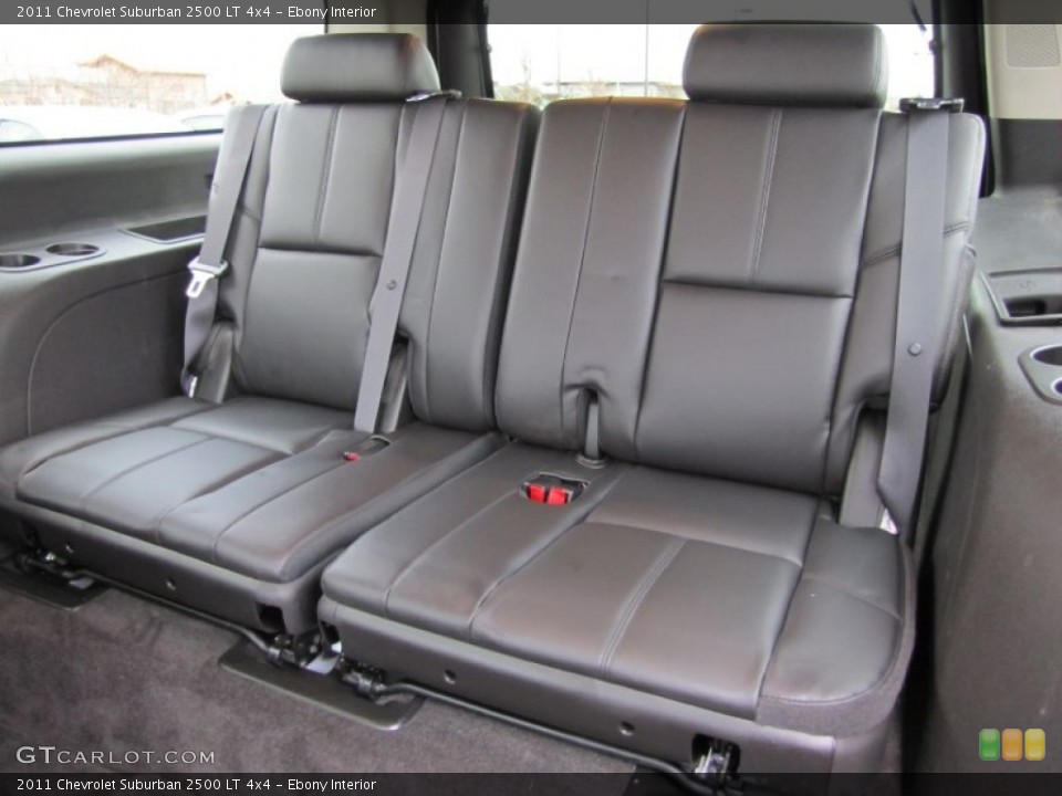 Ebony Interior Rear Seat for the 2011 Chevrolet Suburban 2500 LT 4x4 #61205995