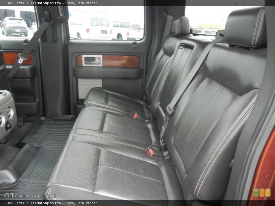 Black/Black Interior Rear Seat for the 2009 Ford F150 Lariat SuperCrew #61206652