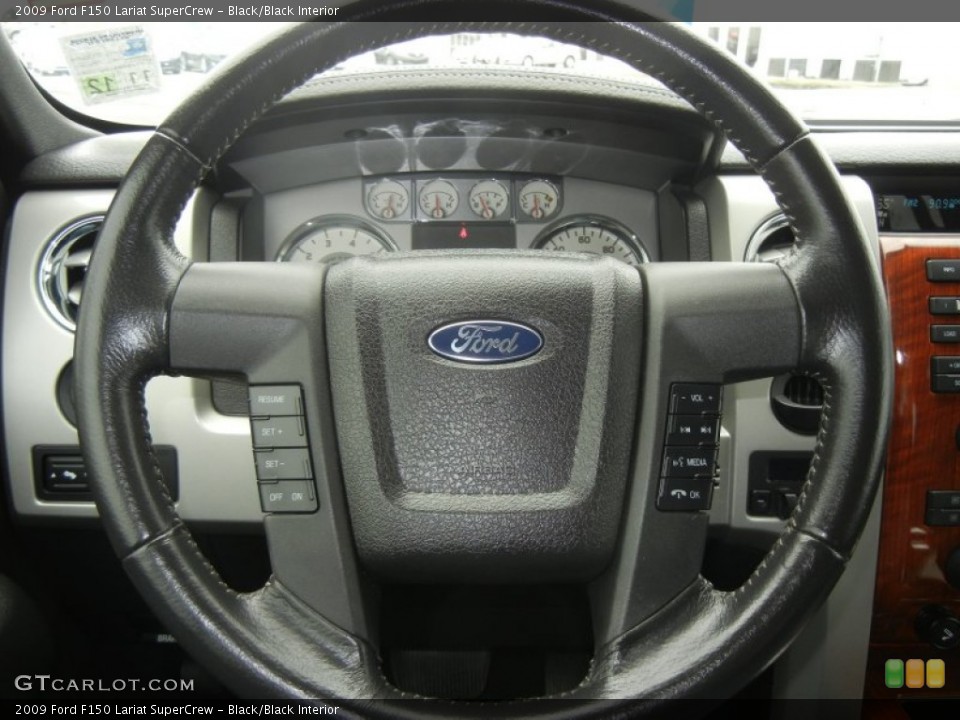 Black/Black Interior Steering Wheel for the 2009 Ford F150 Lariat SuperCrew #61206691