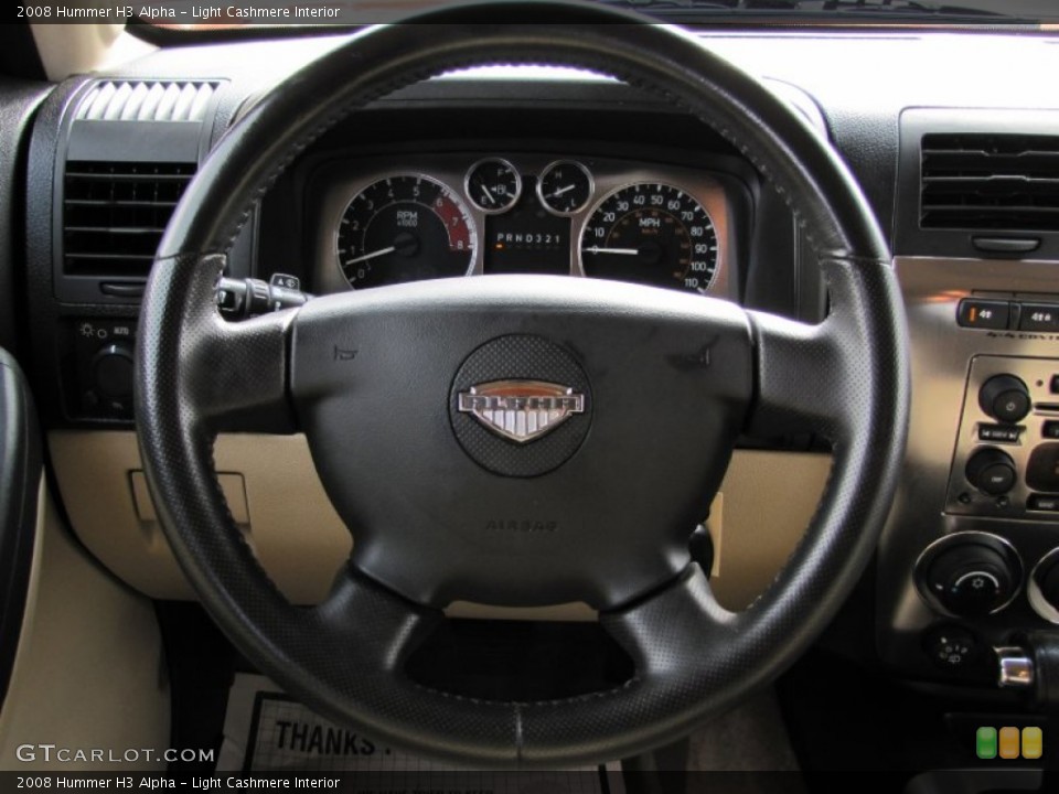 Light Cashmere Interior Steering Wheel for the 2008 Hummer H3 Alpha #61207861