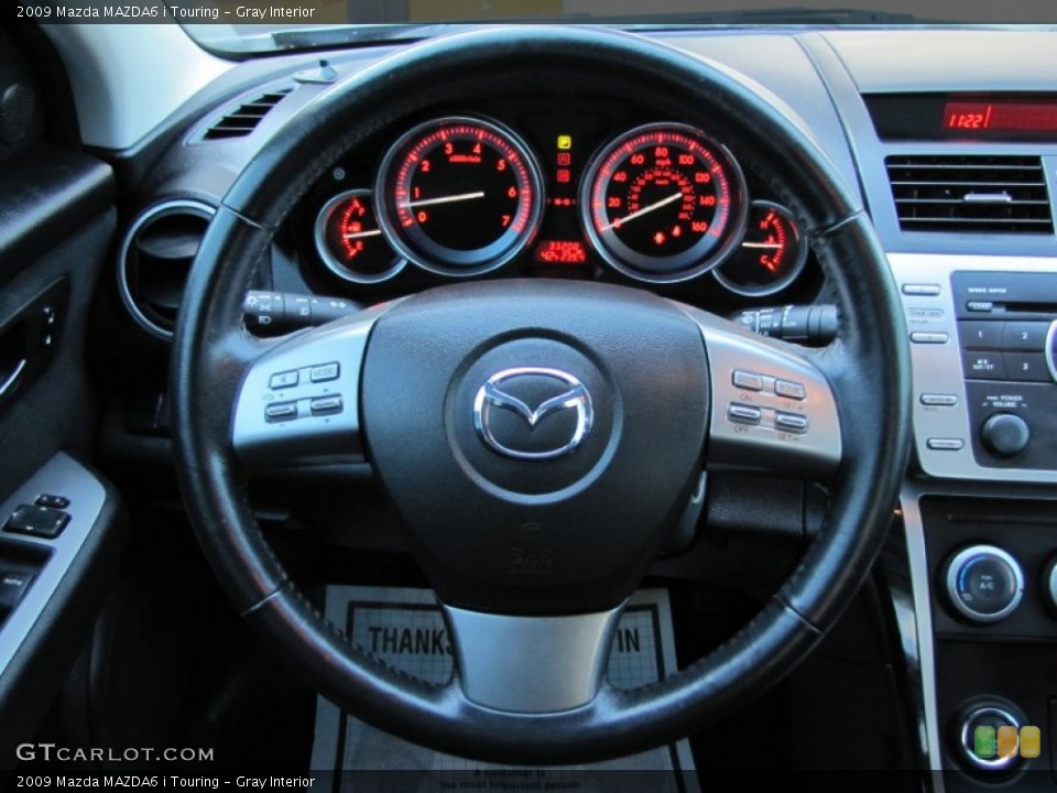 Gray Interior Steering Wheel for the 2009 Mazda MAZDA6 i Touring #61208671