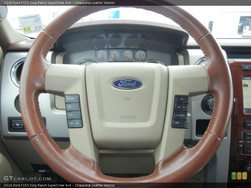 Chapparal Leather Interior Steering Wheel for the 2010 Ford F150 King Ranch SuperCrew 4x4 #61208761